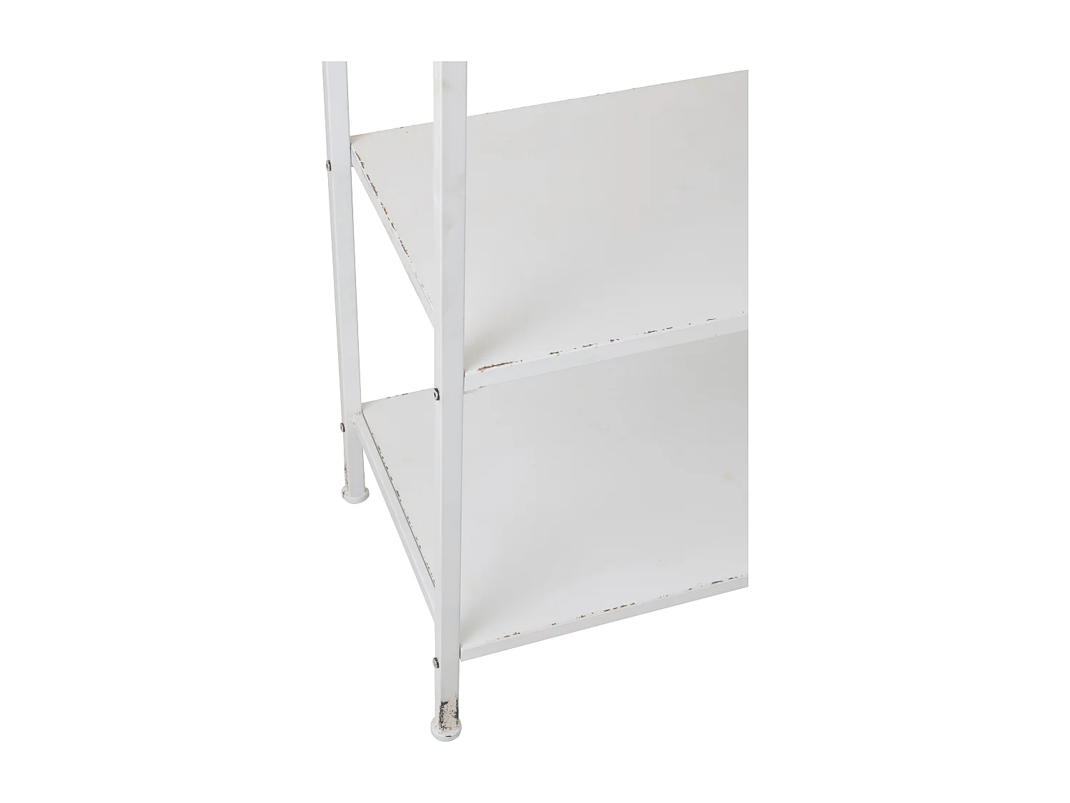 Étagère 3 Niveaux & 1 Tiroir "Ludmila" 140cm Blanc