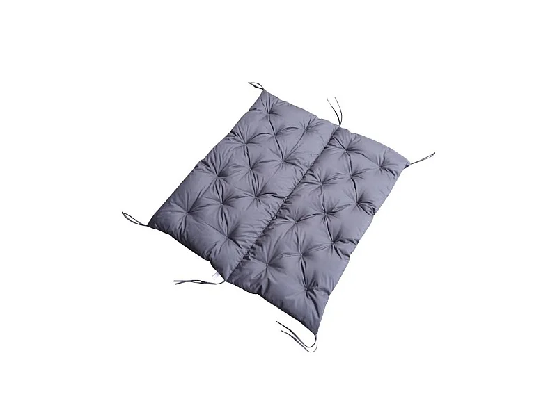 Coussin d’Assise Gris Banc 2 Places