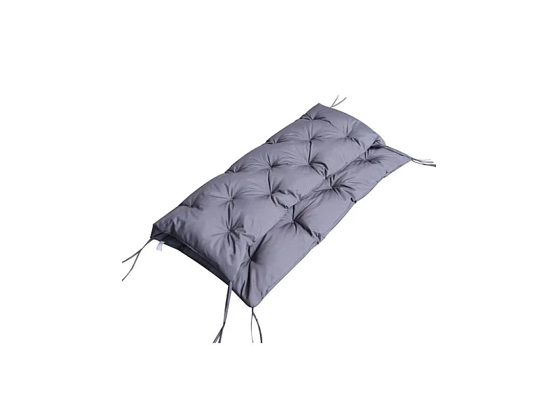 Coussin d’Assise Gris Banc 2 Places