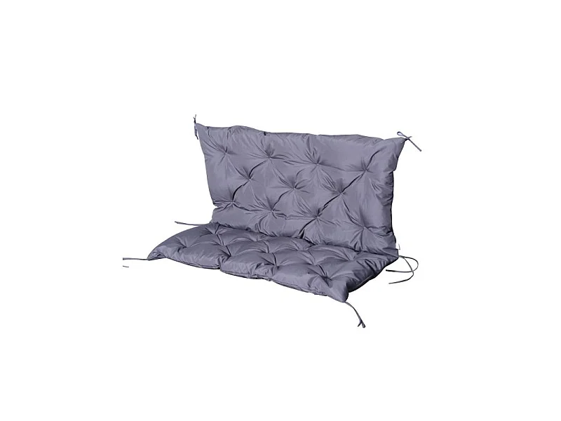 Coussin d’Assise Gris Banc 2 Places
