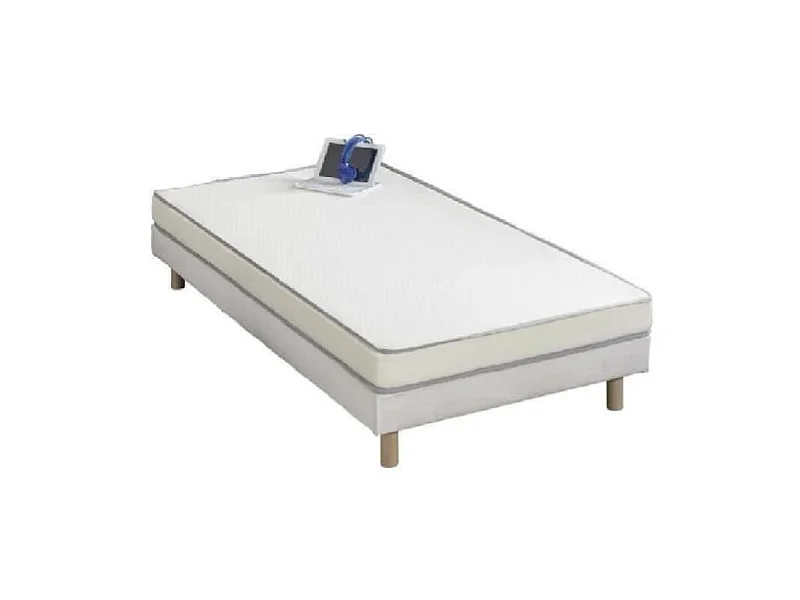 Matelas mousse 90 x 190 - Confort ferme - Epaisseur 10 cm - Fabrication europeenne - FINLANDEK Huopa