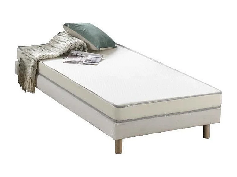 Matelas mousse 90 x 200 cm -  Kietoa - Confort ferme - Epaisseur 12 cm - Livré roulé