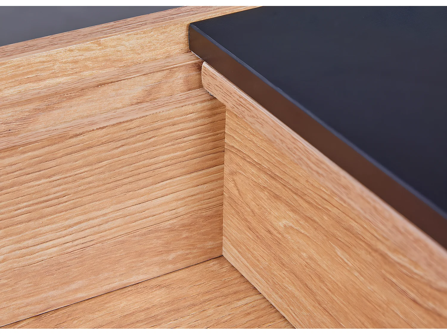 Filora salontafel met opslag grijs, Artisan eik decor.