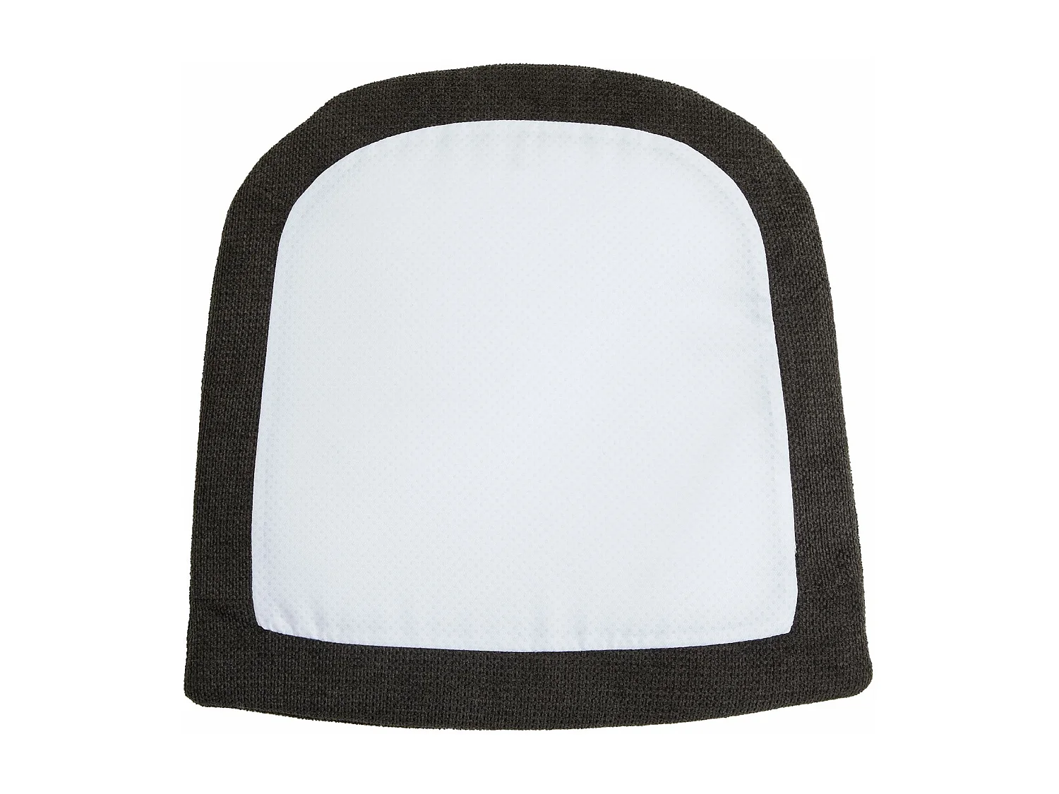 Lot de 4 coussins d'assise AZARA pour chaise d'intérieur, coussin antidérapant en tissu noir