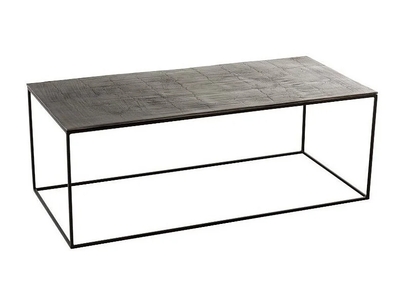Table Basse Rectangulaire "Oxidize" 110cm Noir