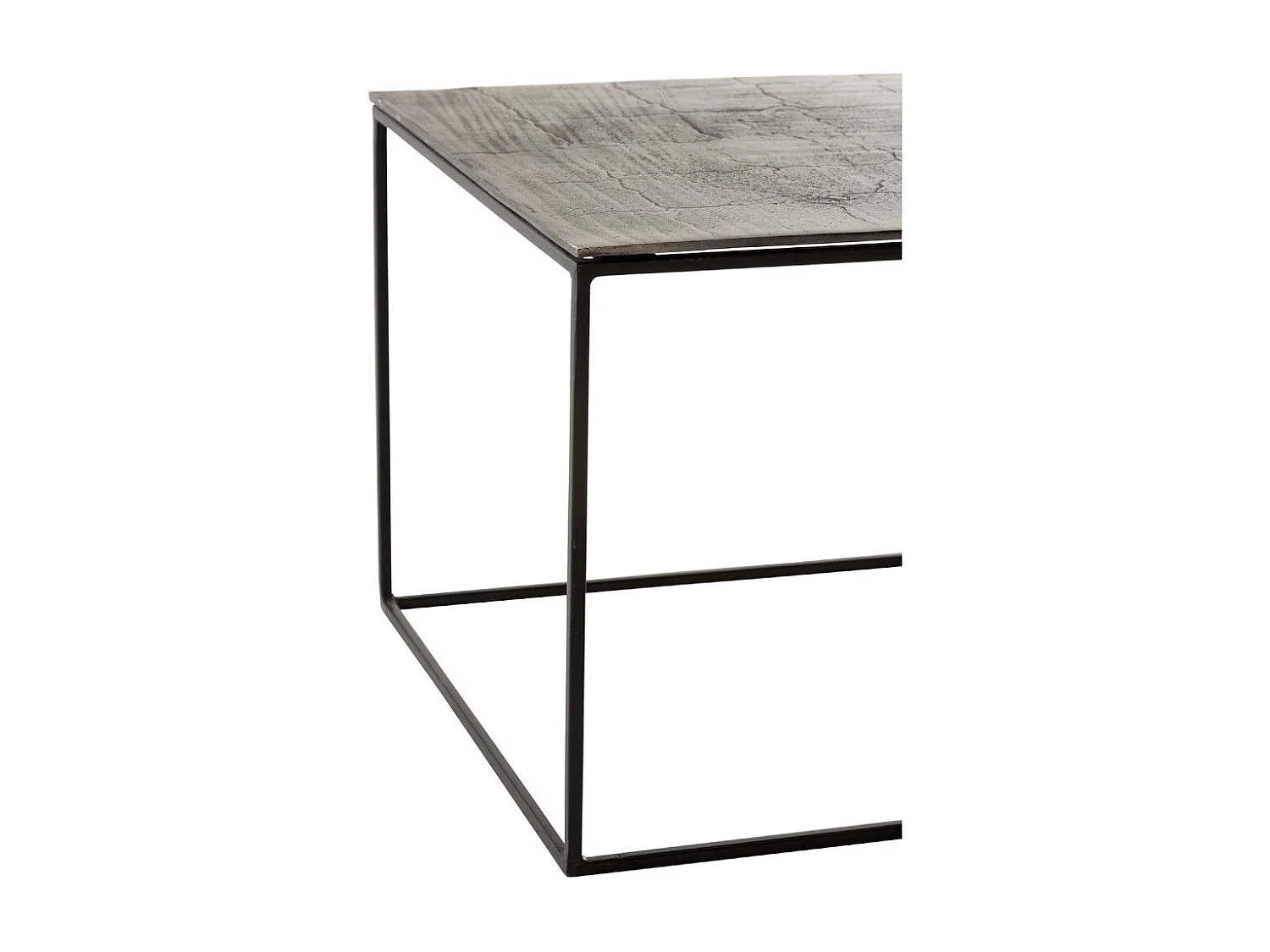 Table Basse Rectangulaire "Oxidize" 110cm Noir