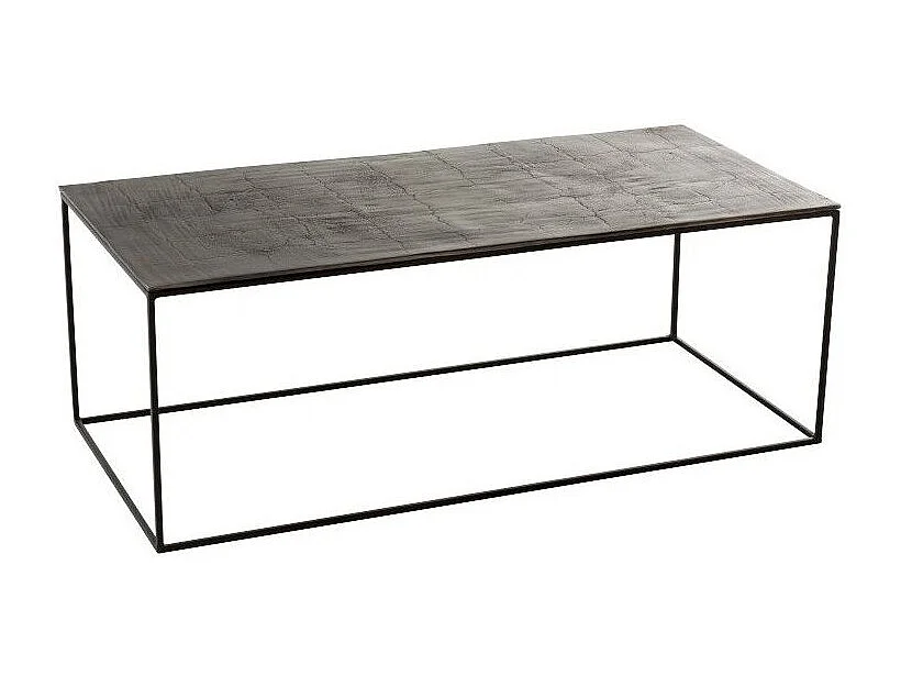 Table Basse Rectangulaire "Oxidize" 110cm Noir