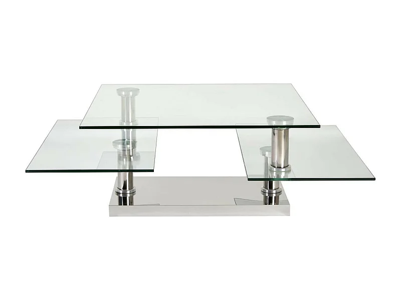 Table Basse Pivotante "Repton" 118cm Argent