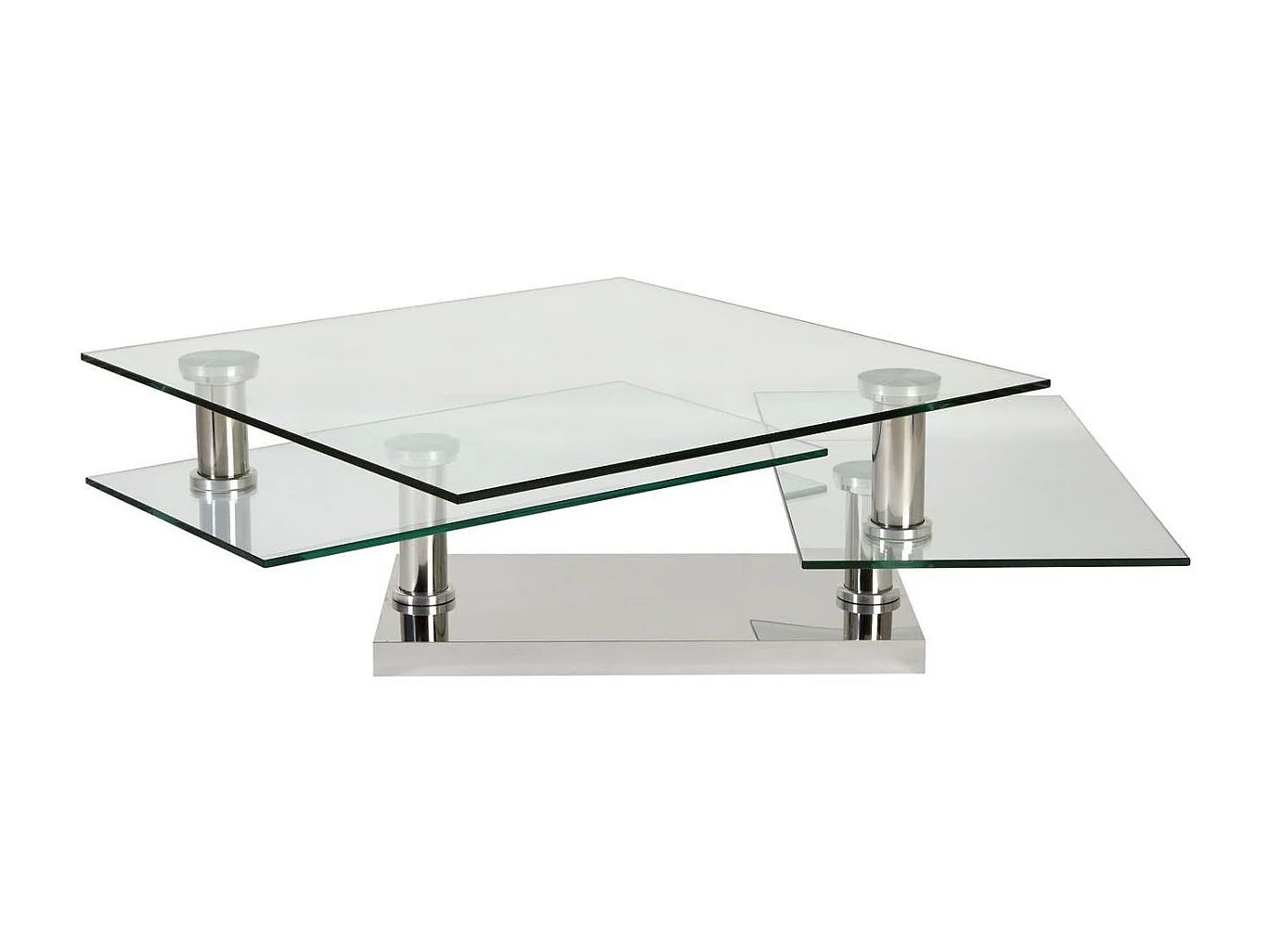Table Basse Pivotante "Repton" 118cm Argent