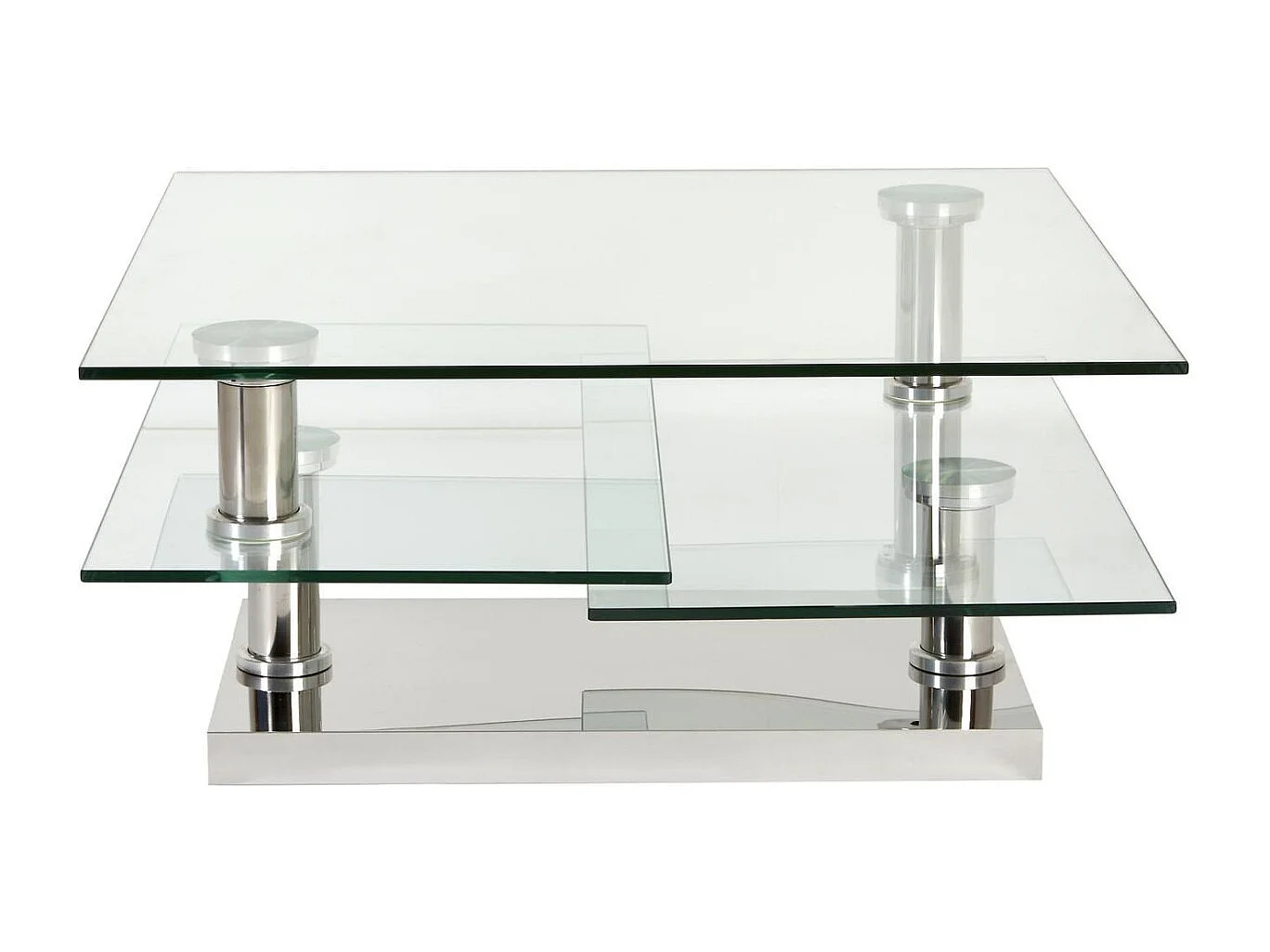 Table Basse Pivotante "Repton" 118cm Argent