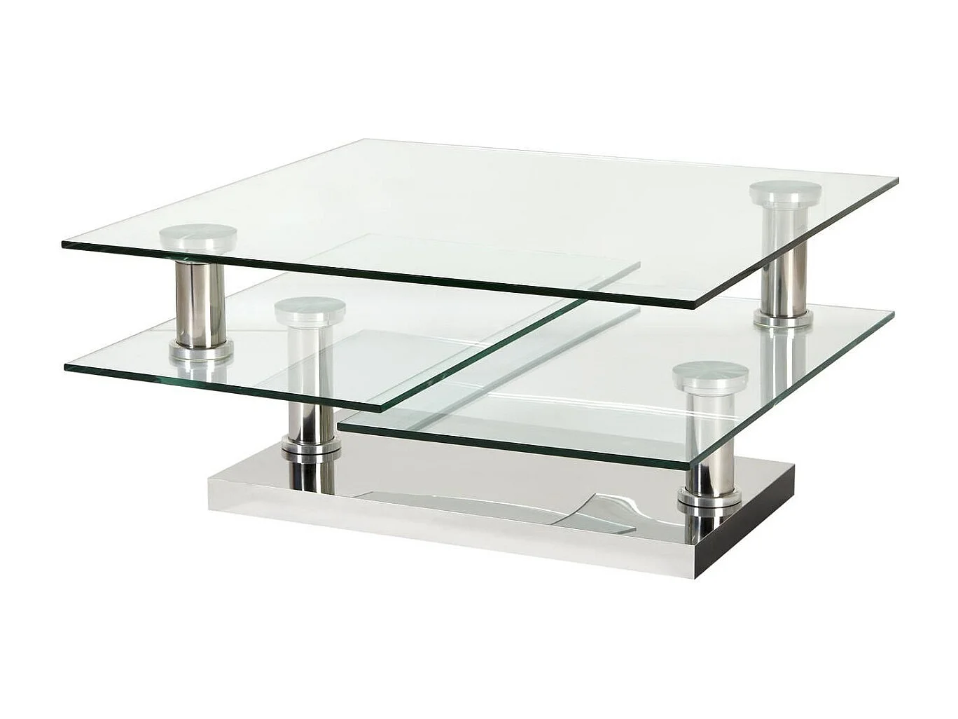 Table Basse Pivotante "Repton" 118cm Argent