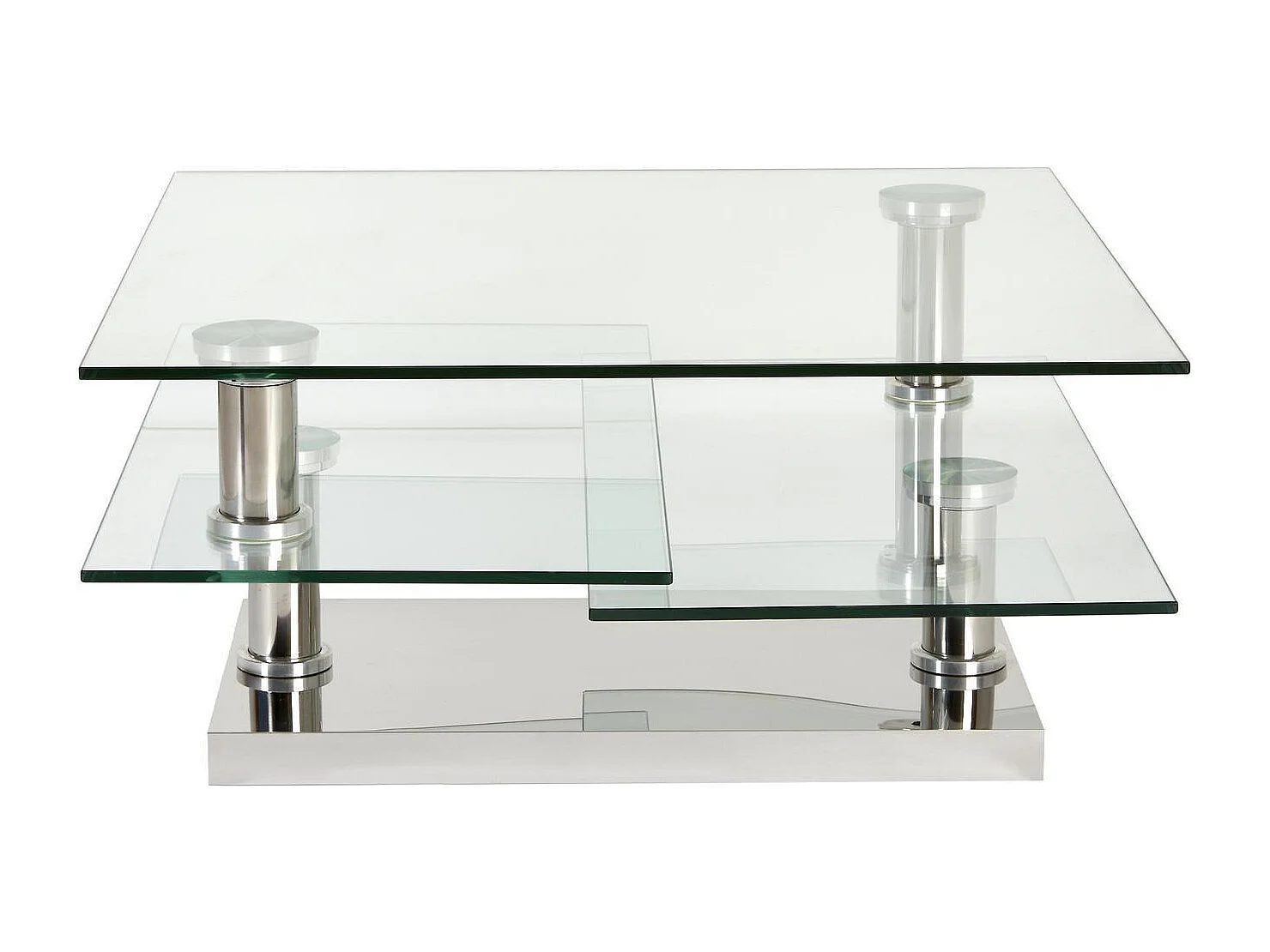 Table Basse Pivotante "Repton" 118cm Argent