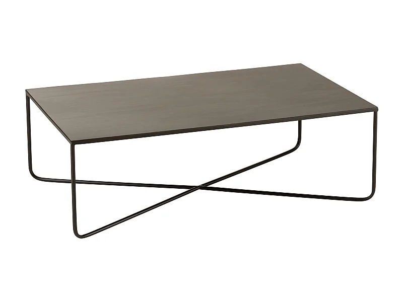 Table Basse Design en Métal "Elsie" 100cm Noir