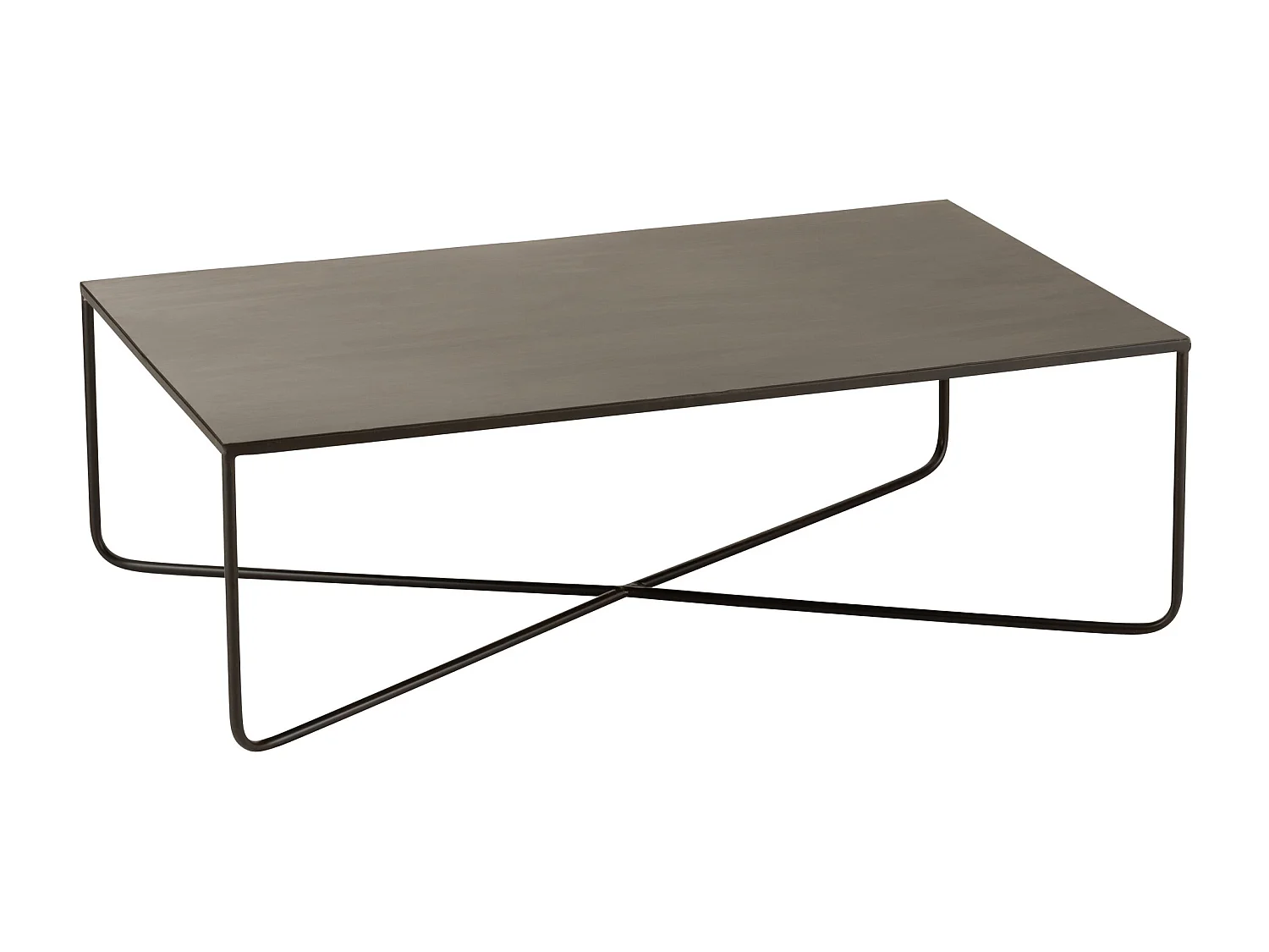 Table Basse Design en Métal "Elsie" 100cm Noir