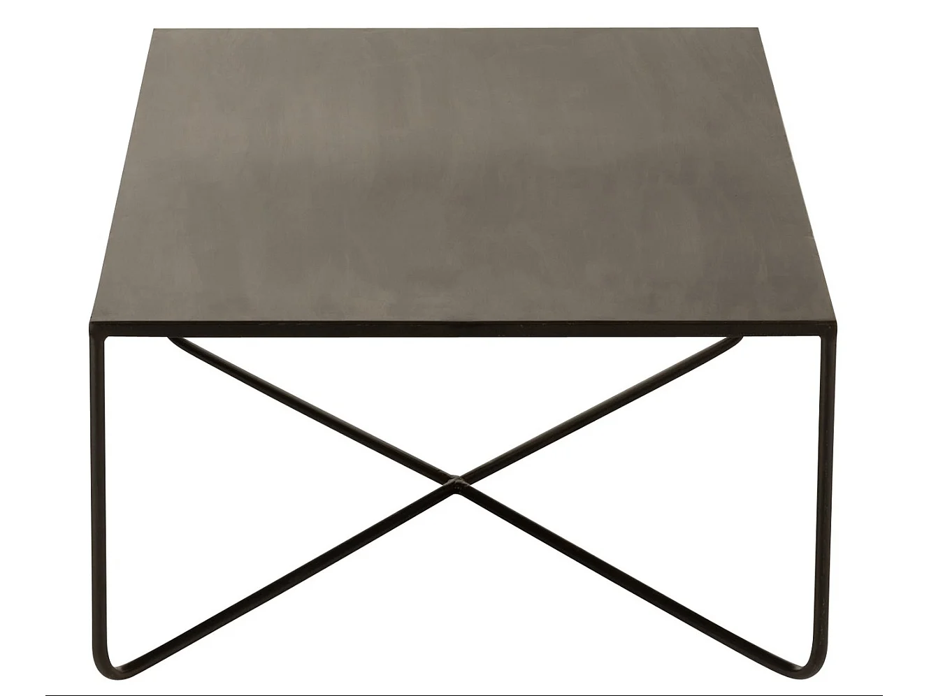 Table Basse Design en Métal "Elsie" 100cm Noir