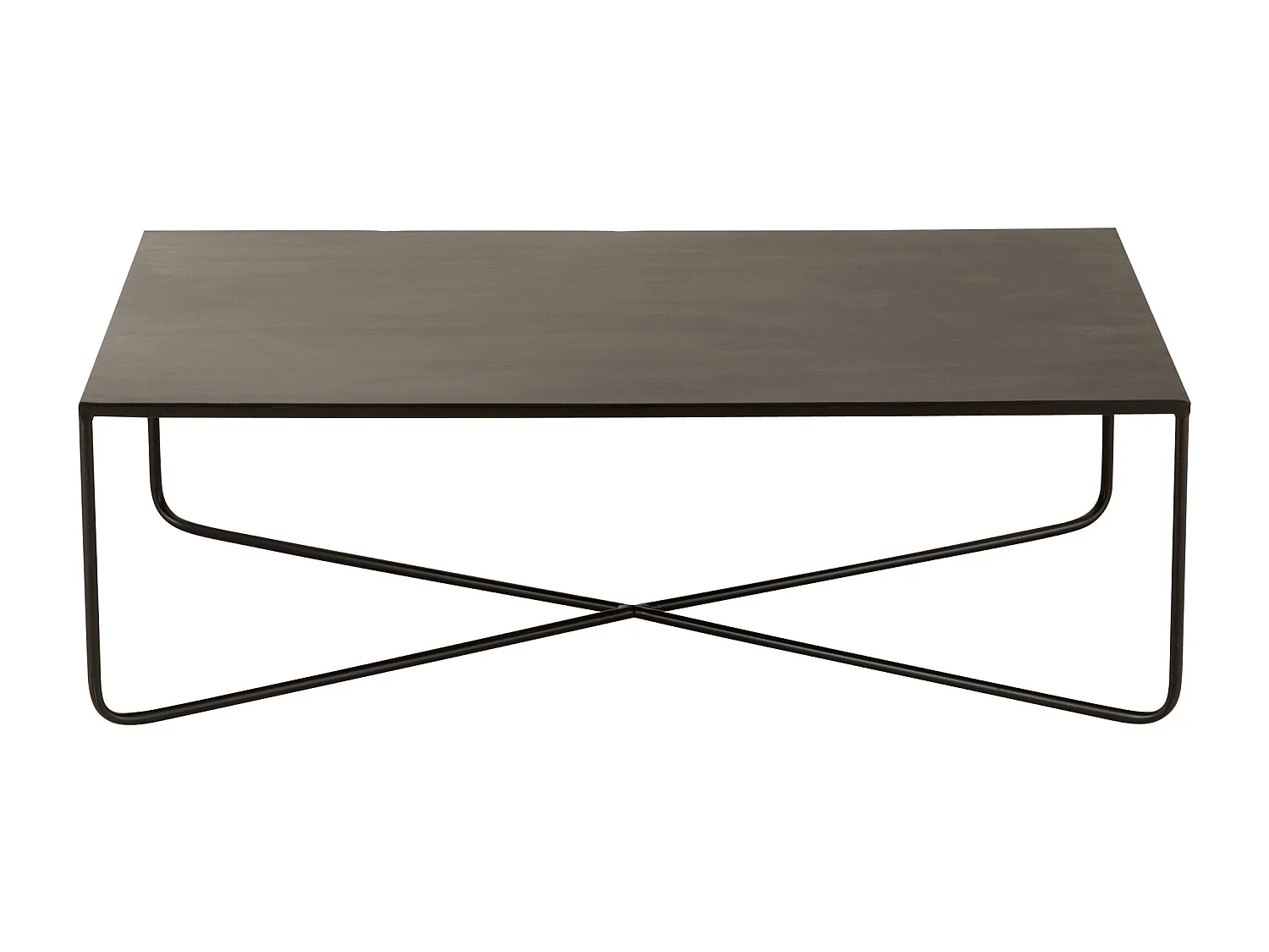 Table Basse Design en Métal "Elsie" 100cm Noir