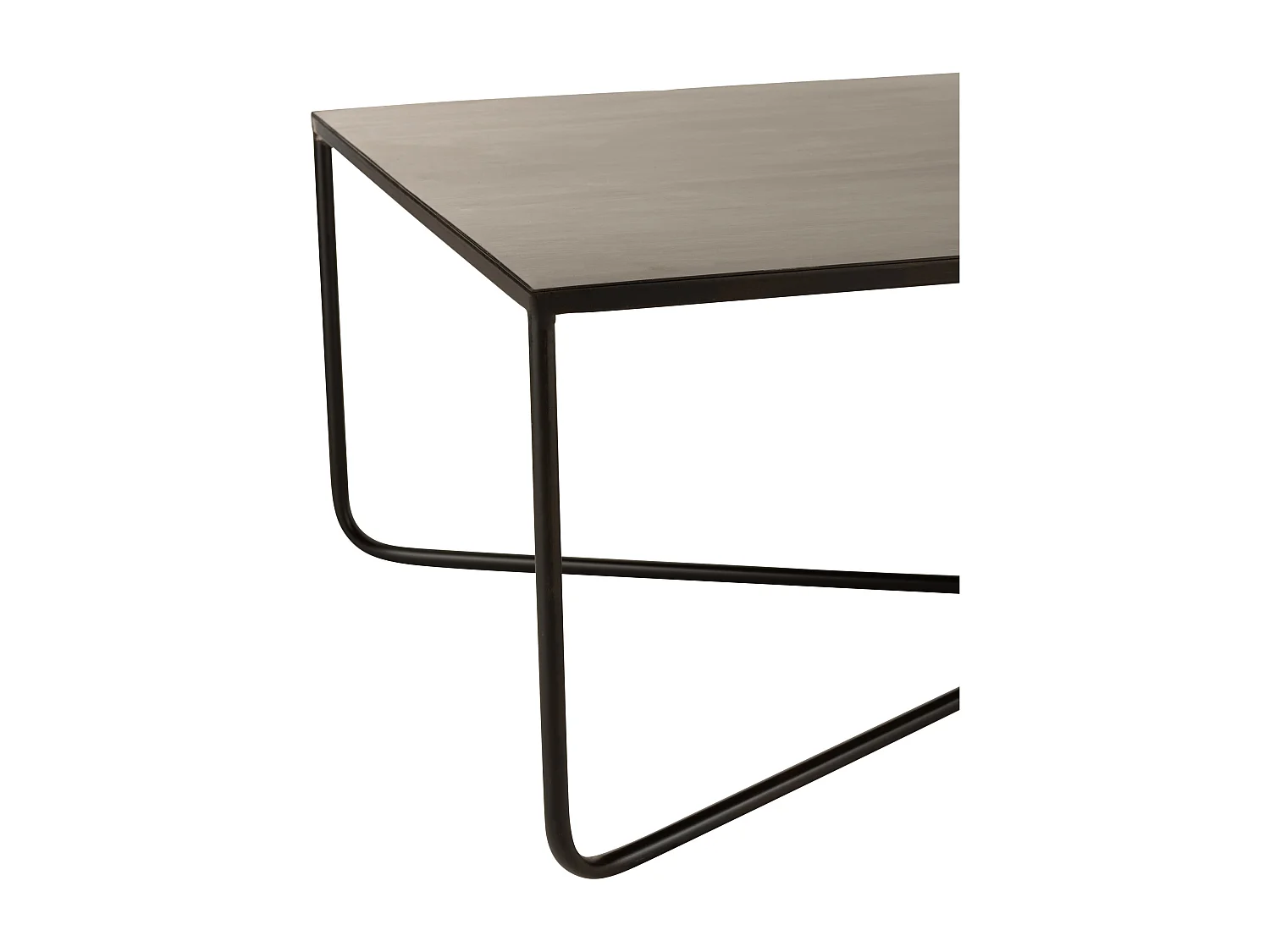 Table Basse Design en Métal "Elsie" 100cm Noir