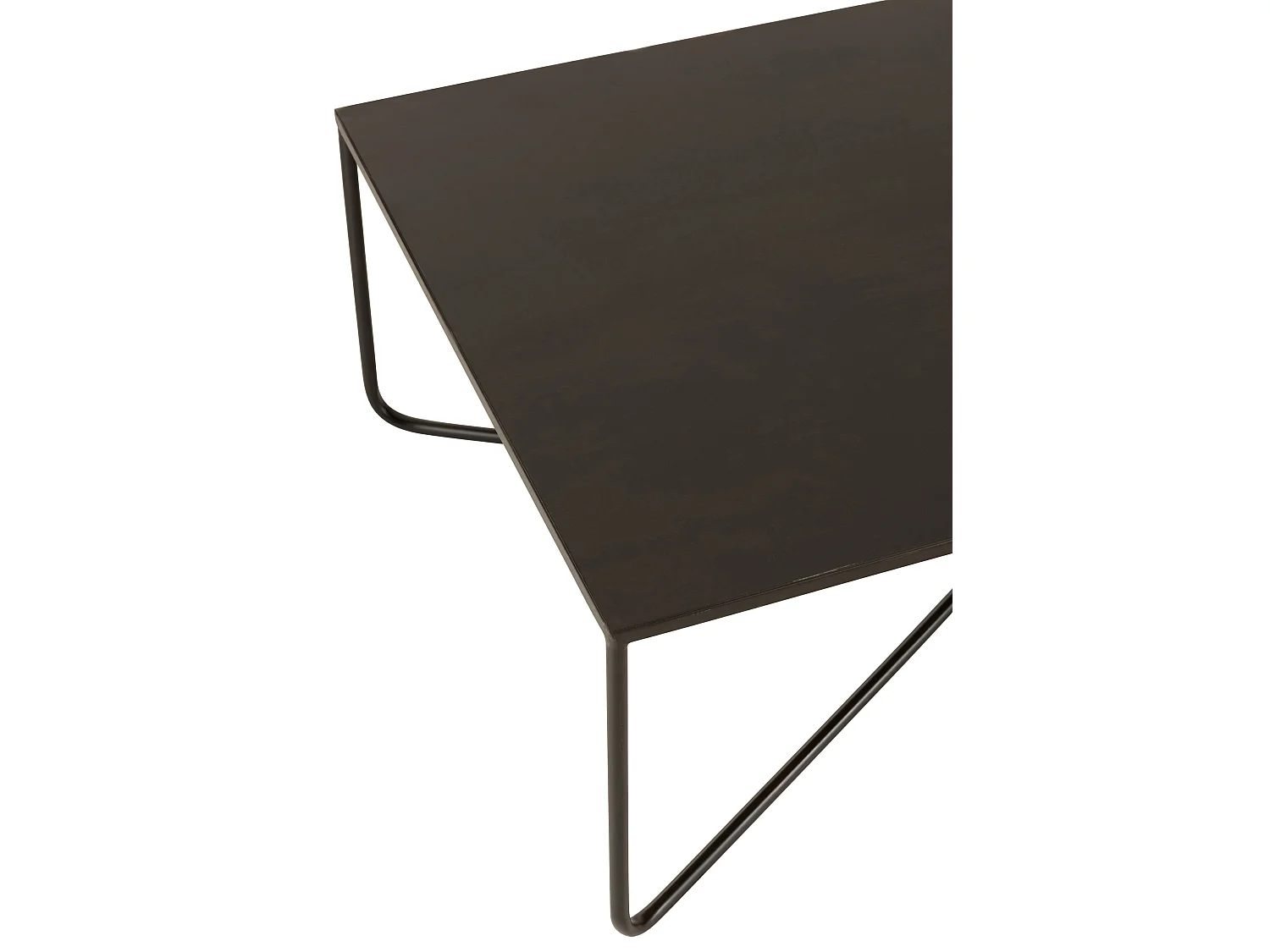 Table Basse Design en Métal "Elsie" 100cm Noir