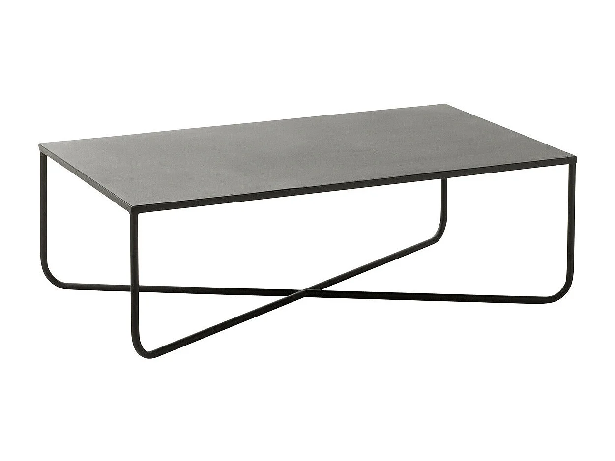 Table Basse Design en Métal "Elsie" 100cm Noir