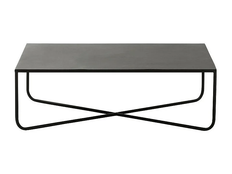 Table Basse Design en Métal "Elsie" 100cm Noir