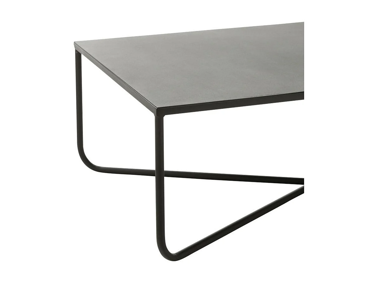 Table Basse Design en Métal "Elsie" 100cm Noir