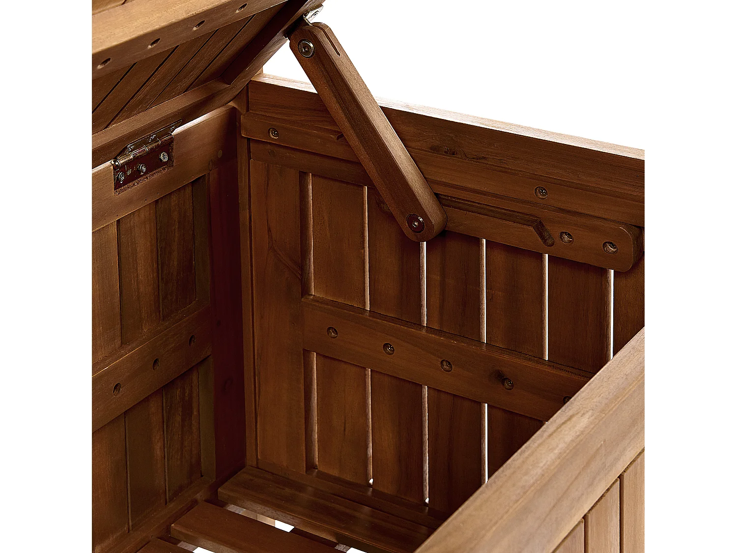 Banc de jardin SOVANA 160 cm avec rangement Acacia Marron