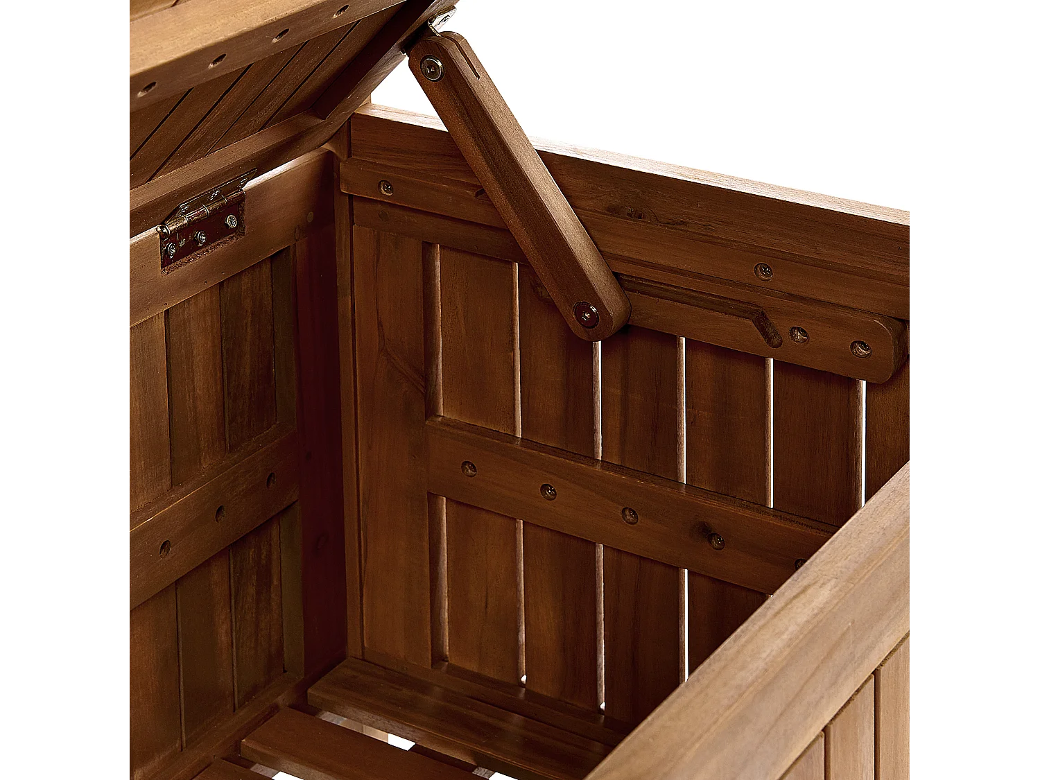 Banc de jardin SOVANA 160 cm avec rangement Acacia Marron