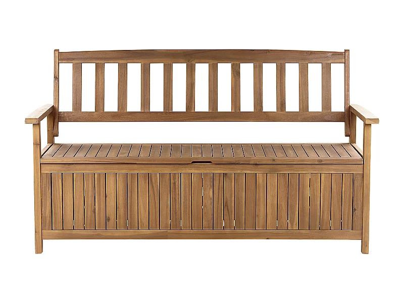 Banc de jardin SOVANA 160 cm avec rangement Acacia Marron