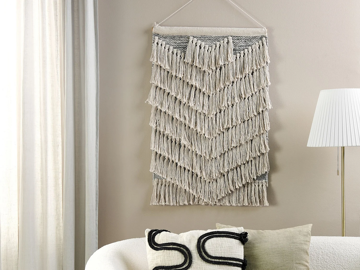 Wandbehang KOTRA Baumwolle 106 cm Beige