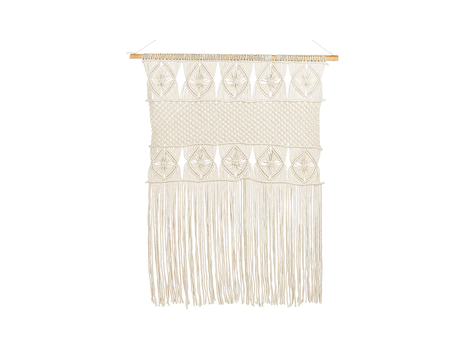 Suspension murale en tissu LAHRI Coton 118 cm Beige