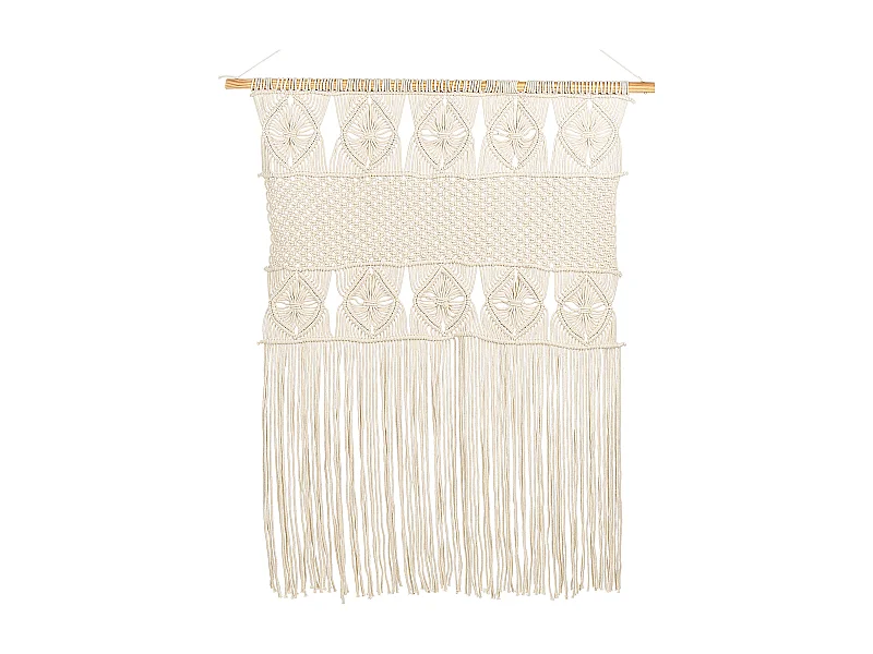 Wandbehang LAHRI Baumwolle 118 cm Beige