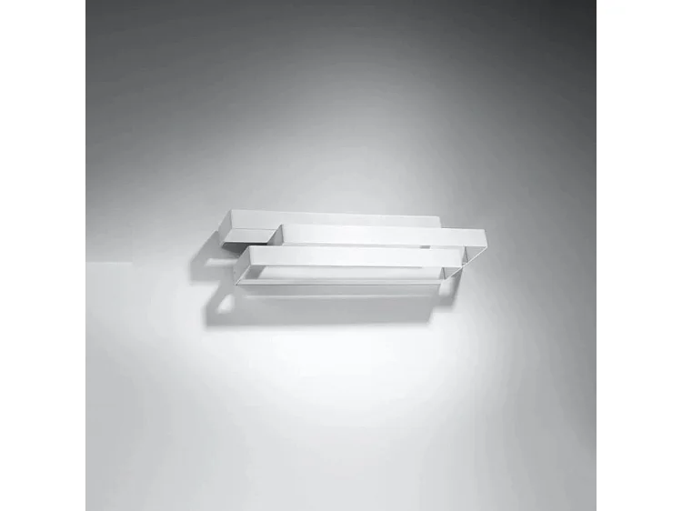 Appliques Frost Moderne En Acier - 2 Sources Lumineuses - L.42 X H.10 Cm - Blanc