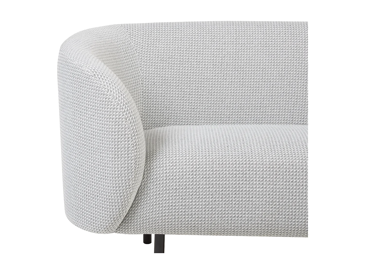 Bank LOEN Stof Zwart/wit 2-zitter