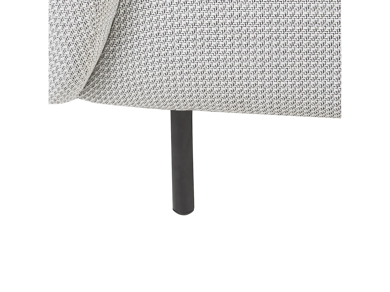 Canapé 2 places LOEN Tissu Noir/blanc