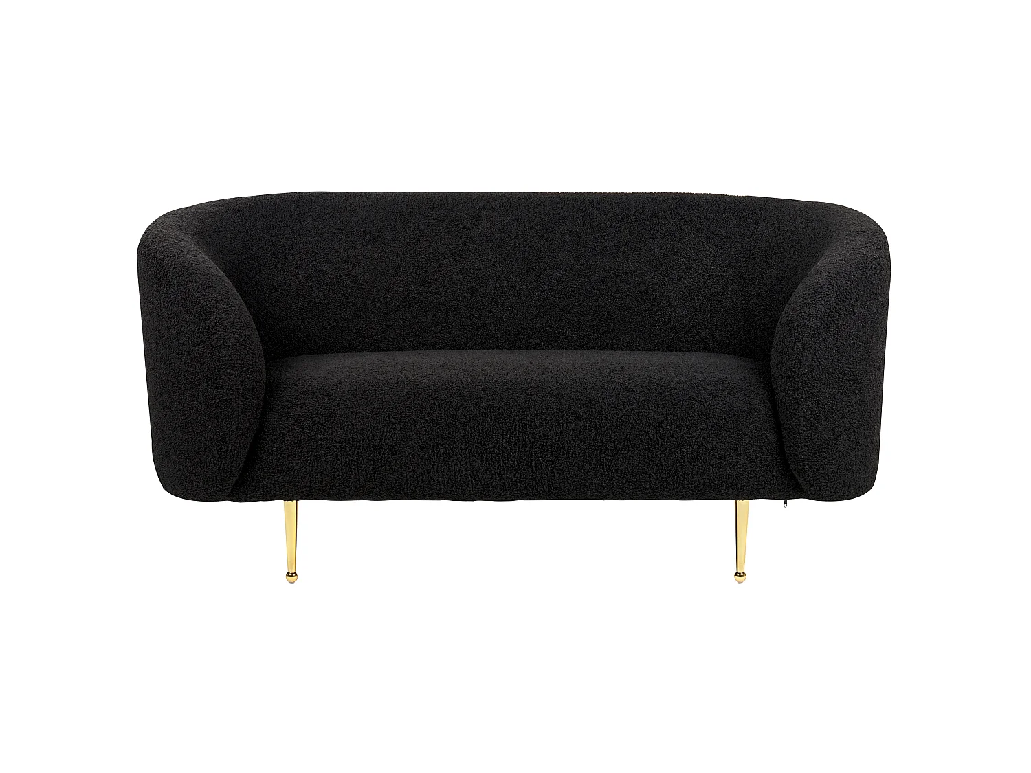 Sofa LOEN Bouclé Schwarz 2-Sitzer