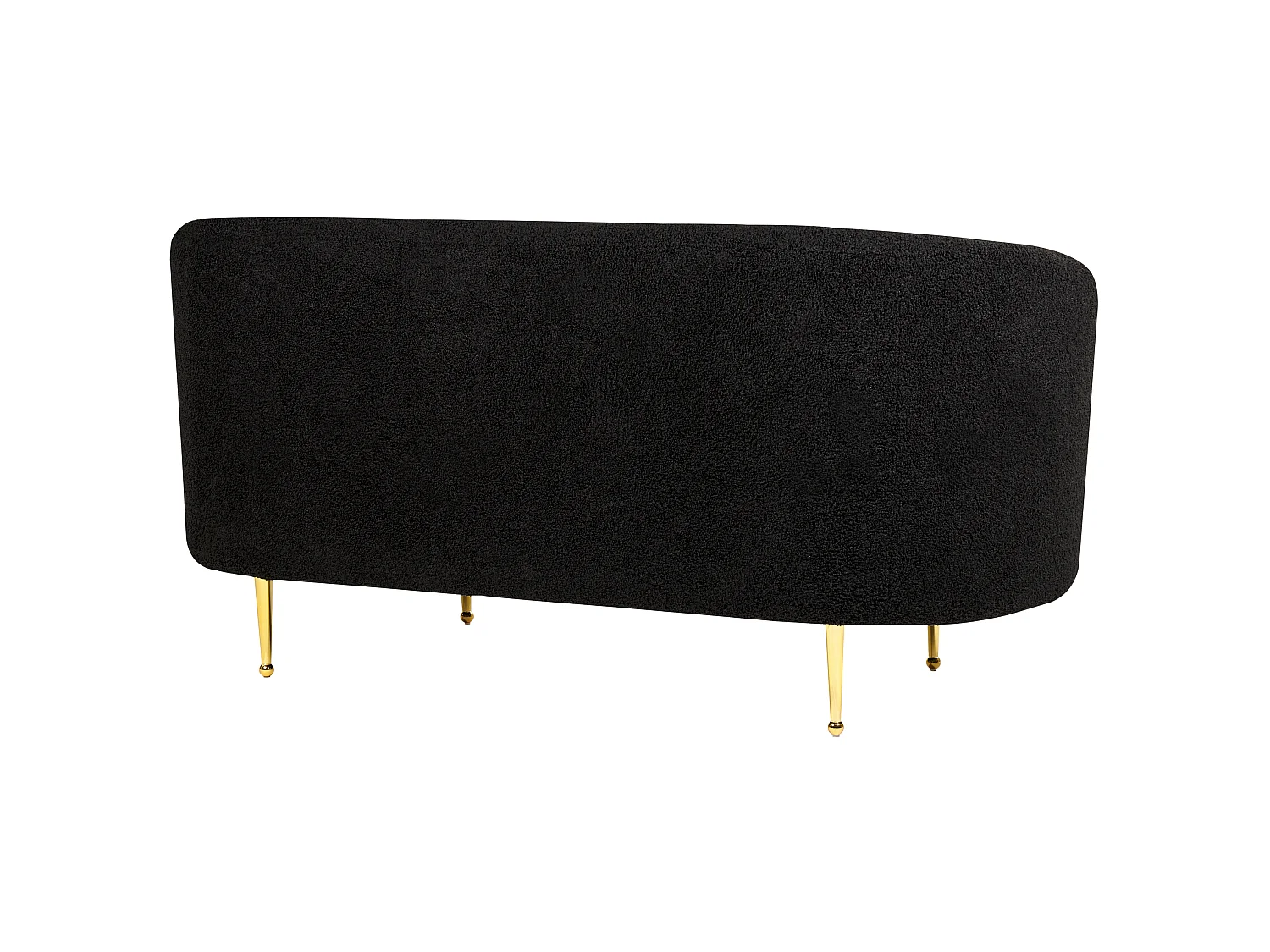 Sofa LOEN Bouclé Schwarz 2-Sitzer