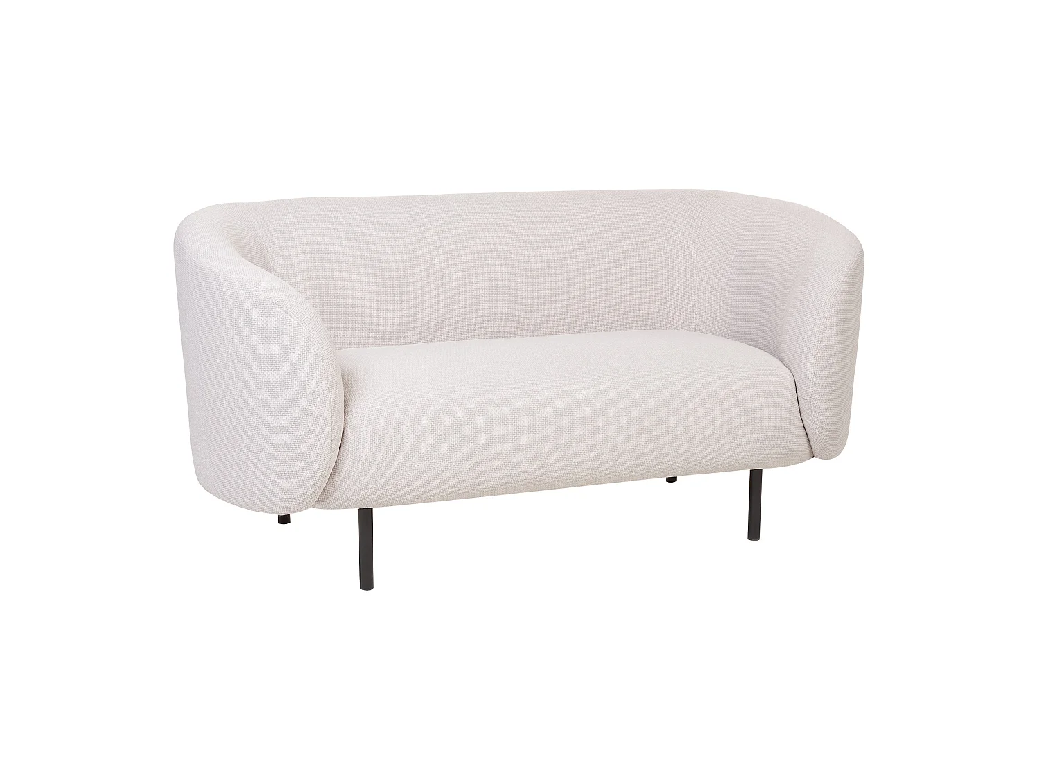 Canapé 2 places LOEN Tissu Beige clair