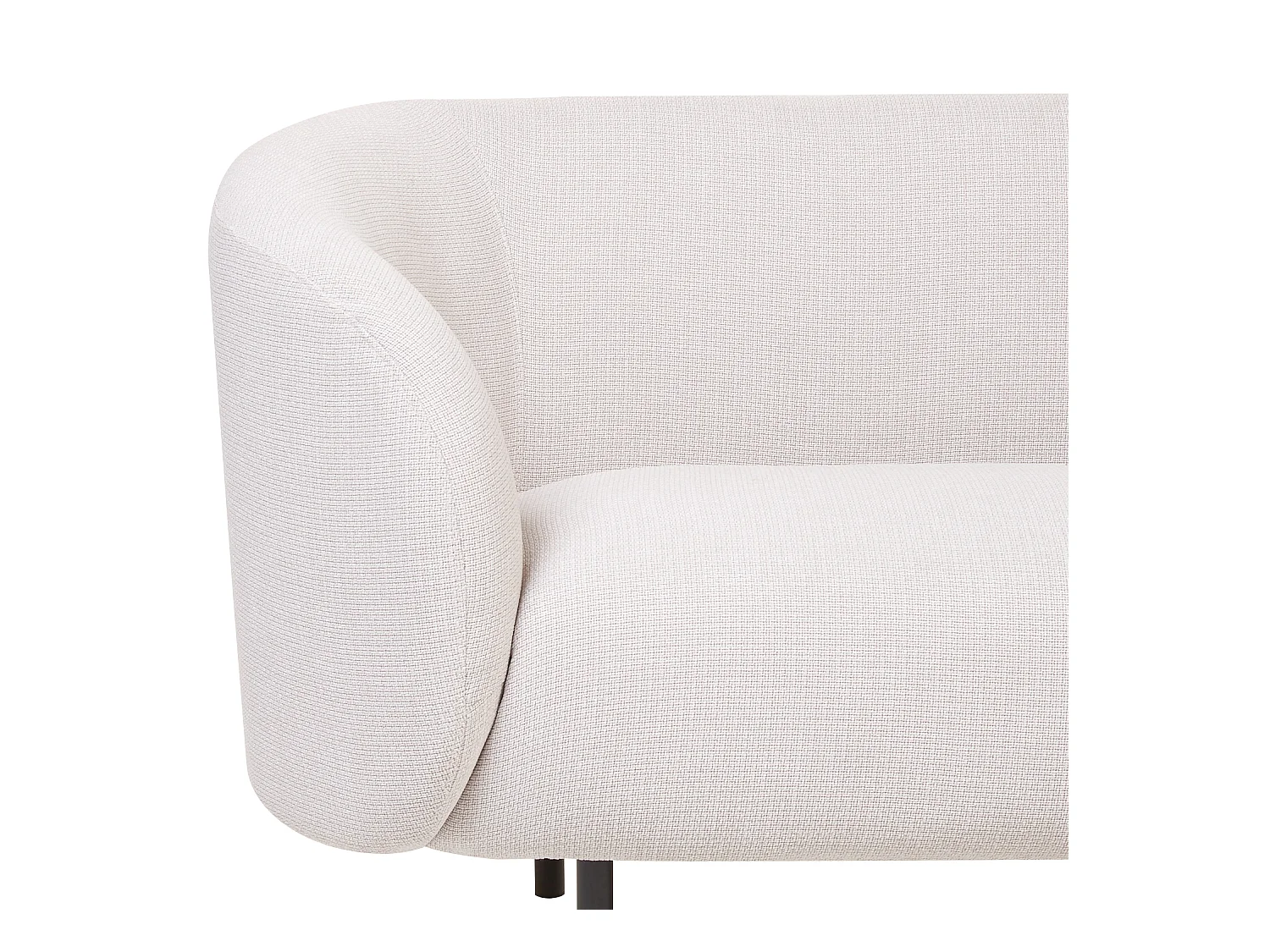 Canapé 2 places LOEN Tissu Beige clair