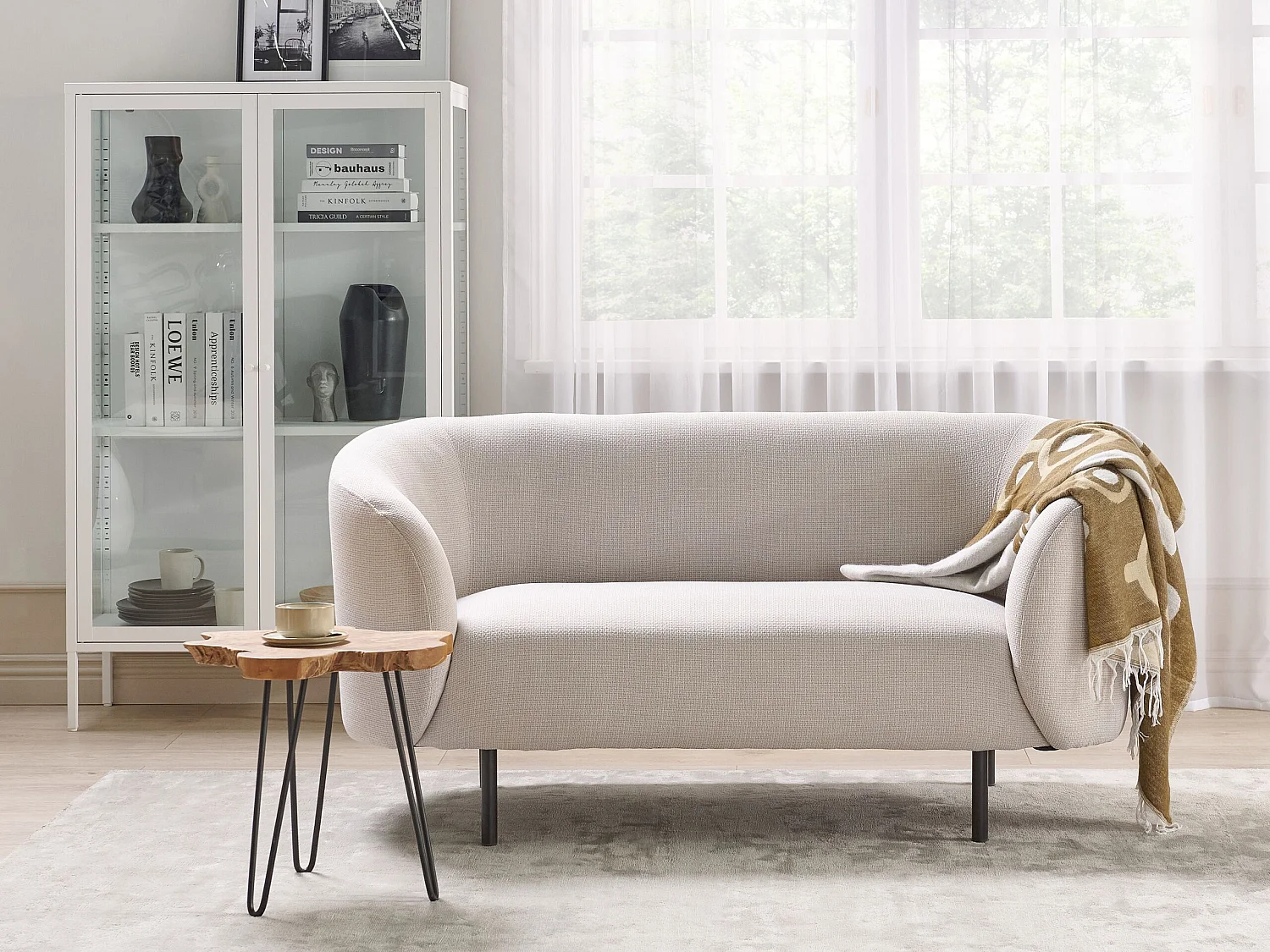 Bank LOEN Stof Lichtbeige 2-zitter