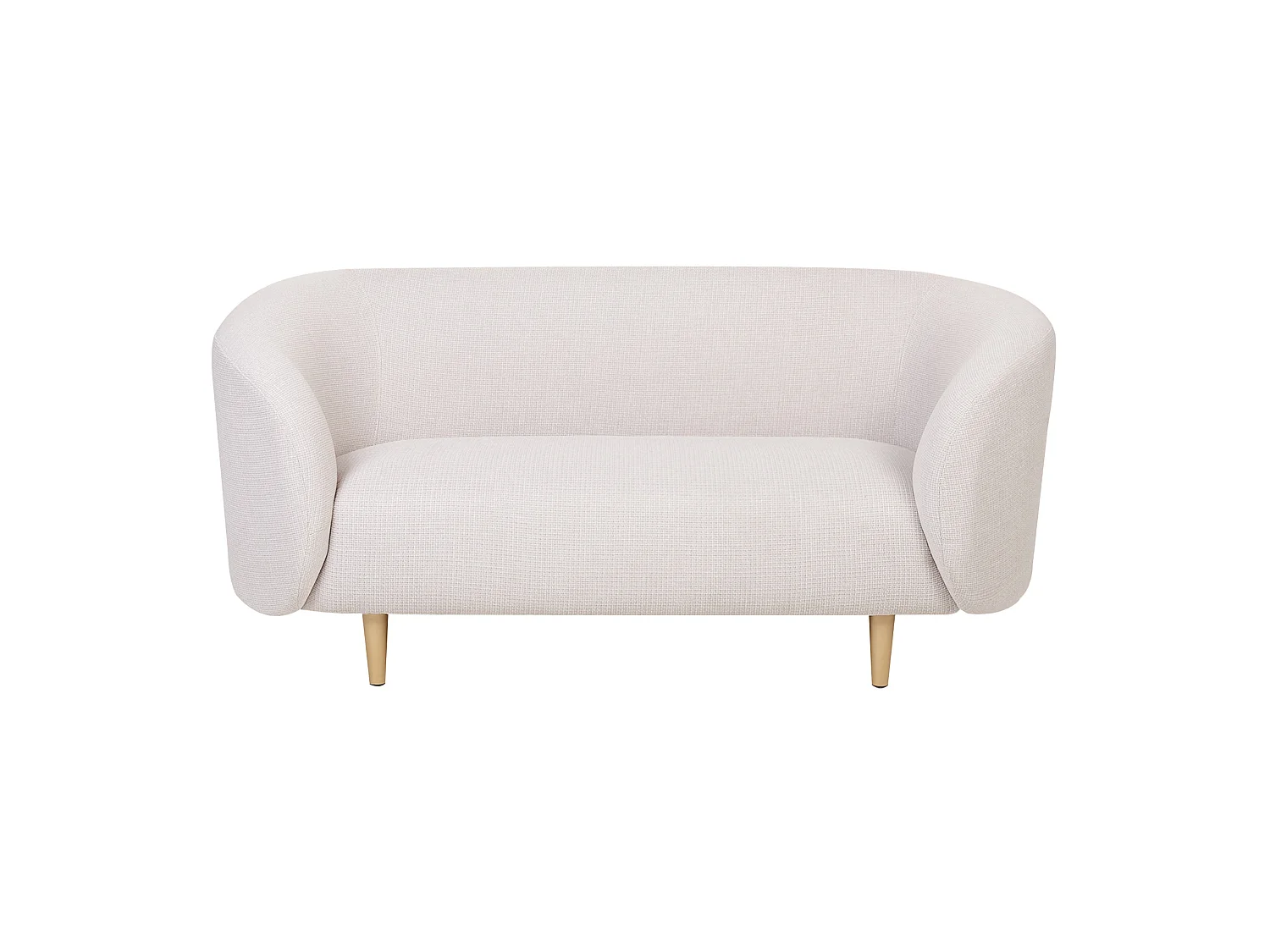Canapé 2 places LOEN Tissu Beige clair