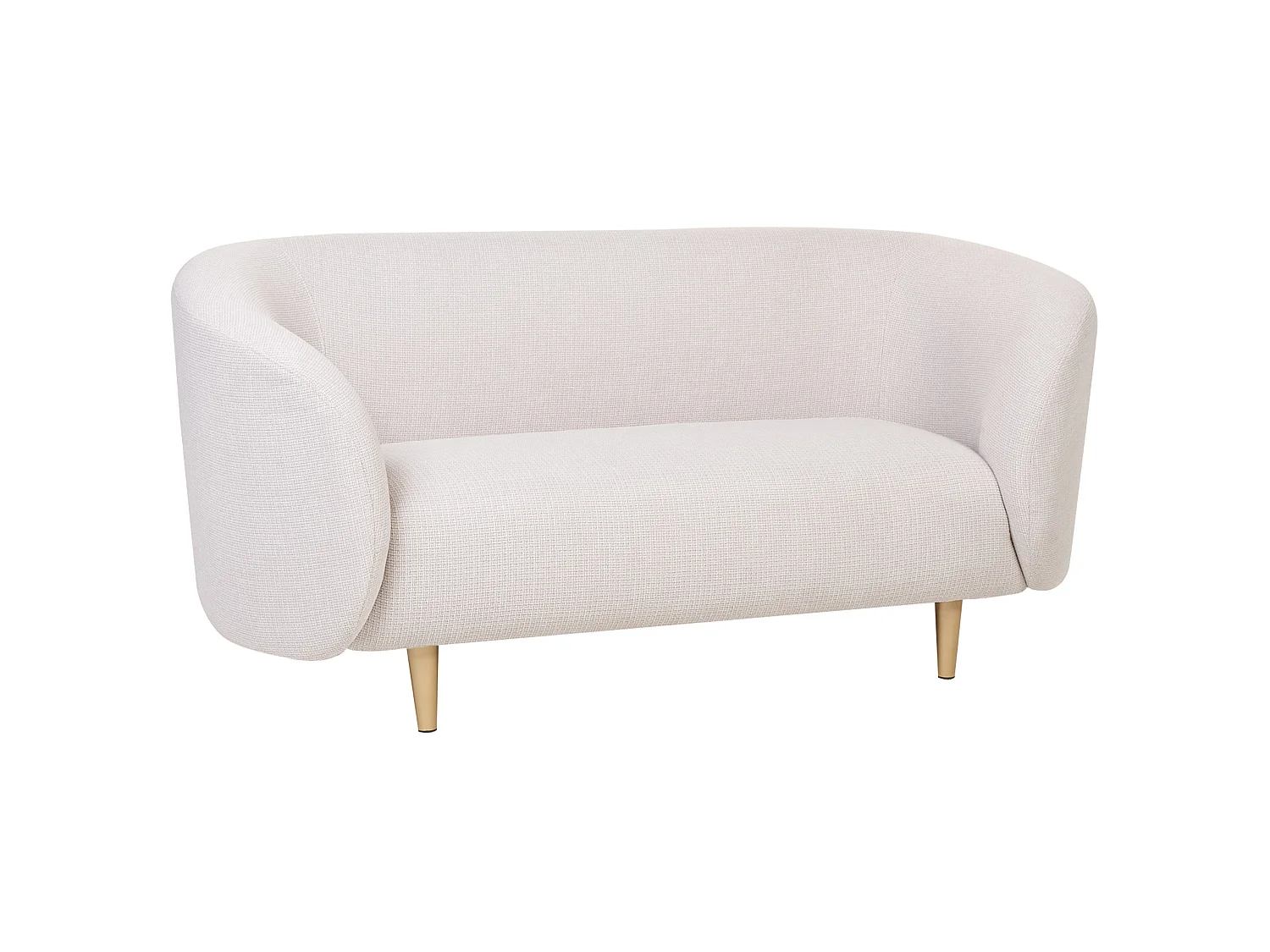 Canapé 2 places LOEN Tissu Beige clair