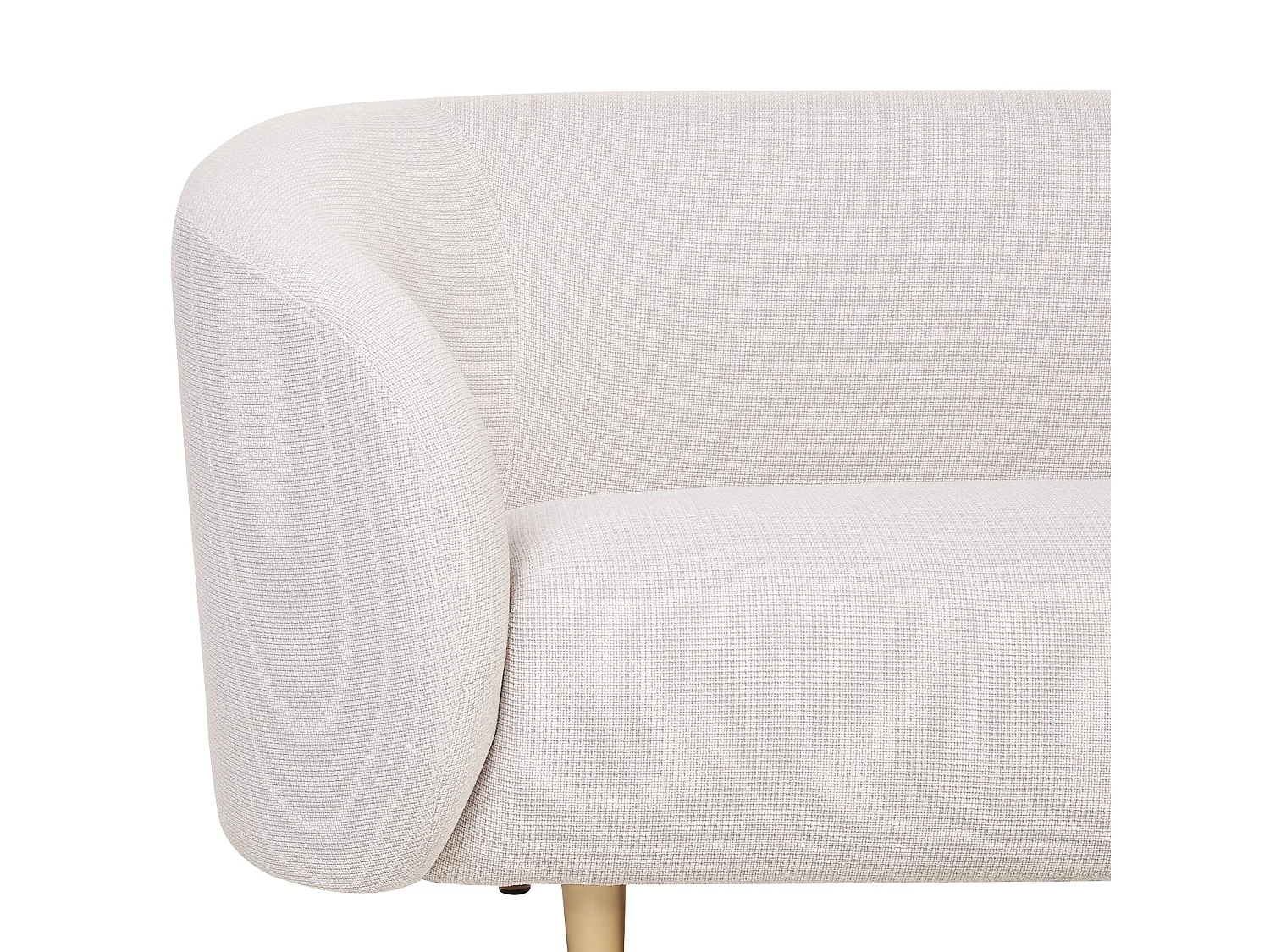 Canapé 2 places LOEN Tissu Beige clair