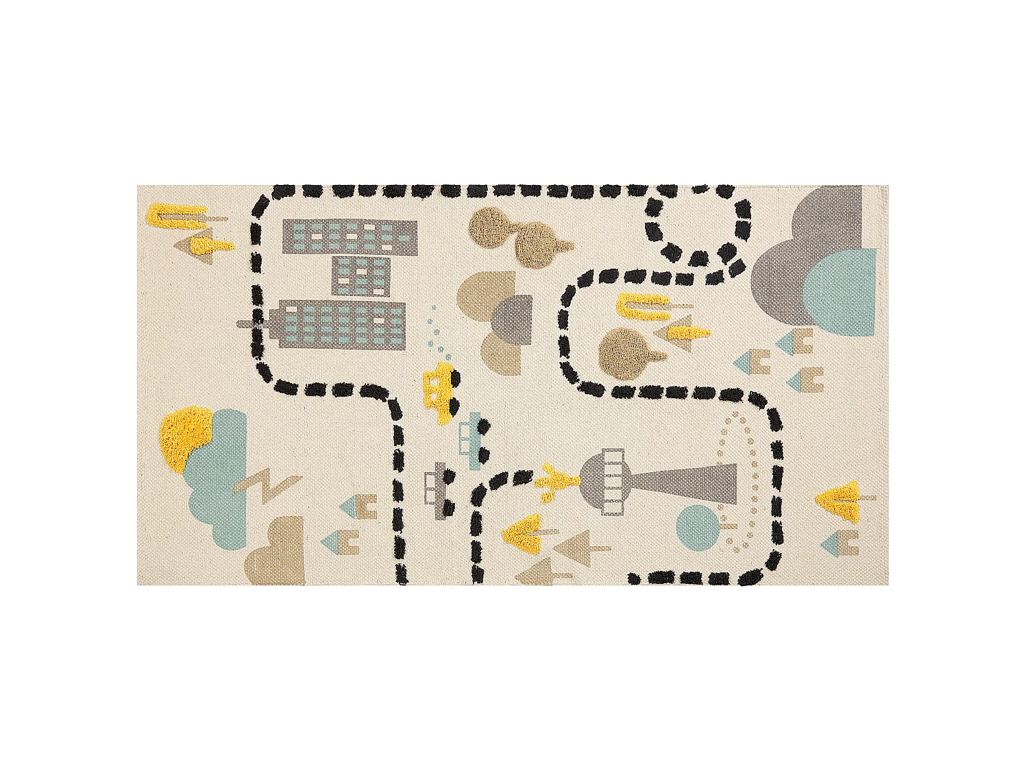 Tapete para crianças em algodão multicolor 80 x 150 cm SAZAK