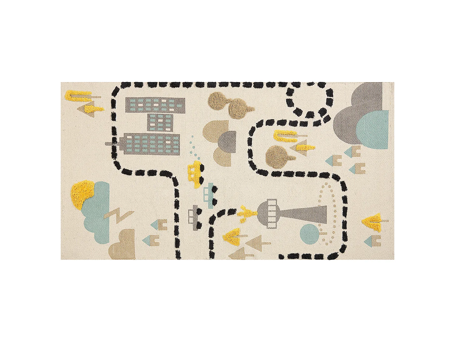 Tapis enfant SAZAK Multicolore 80 x 150 cm Coton