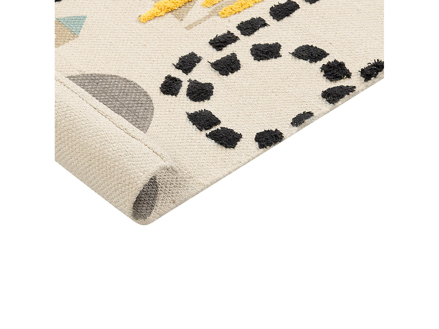 Kinderteppich Baumwolle mehrfarbig 80 x 150 cm abstraktes Muster SAZAK