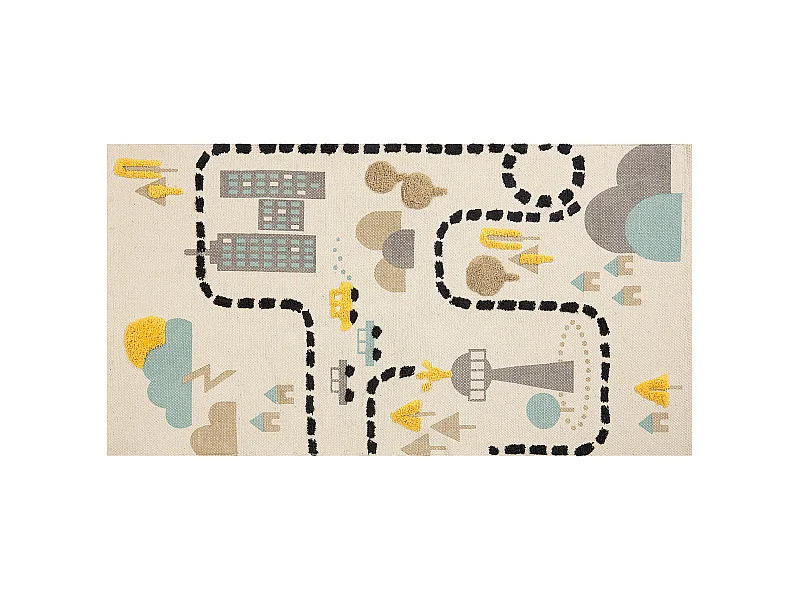 Dywan dziecięcy bawełniany 80 x 150 cm wielokolorowy SAZAK