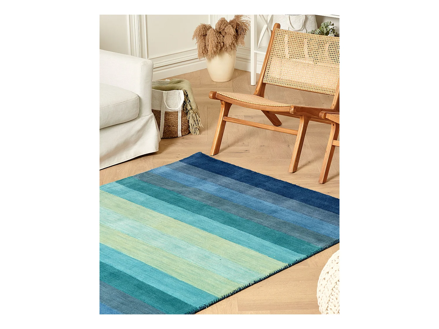 Vloerkleed wol meerkleurig 140 x 200 cm MAILSI