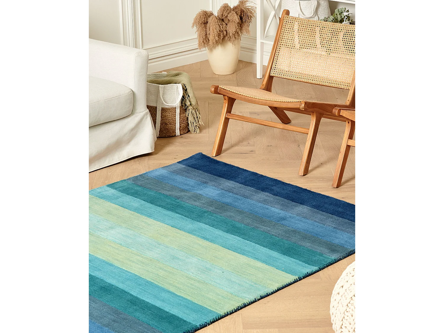 Vloerkleed wol meerkleurig 140 x 200 cm MAILSI