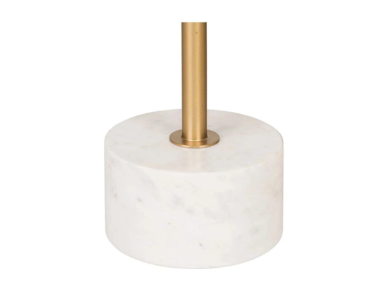 Lecco Couchtisch , Ecktisch Ø51cm Marmor Messing, Marmor.