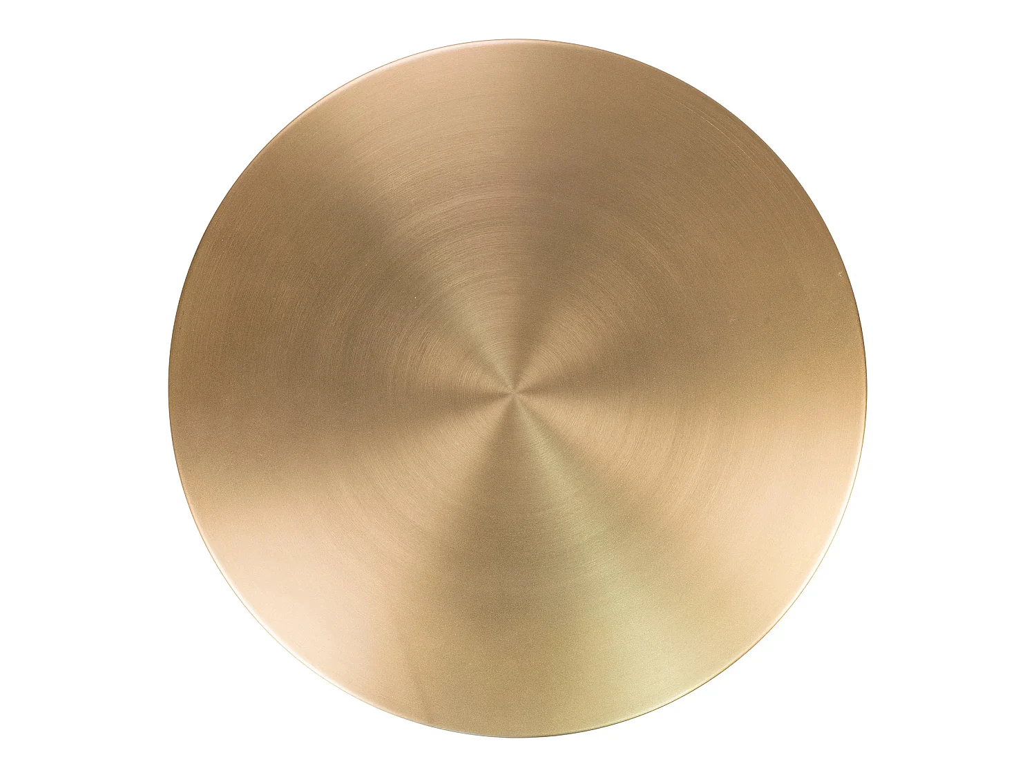 Mesa auxiliar LECCO de latón y mármol Ø 51cm